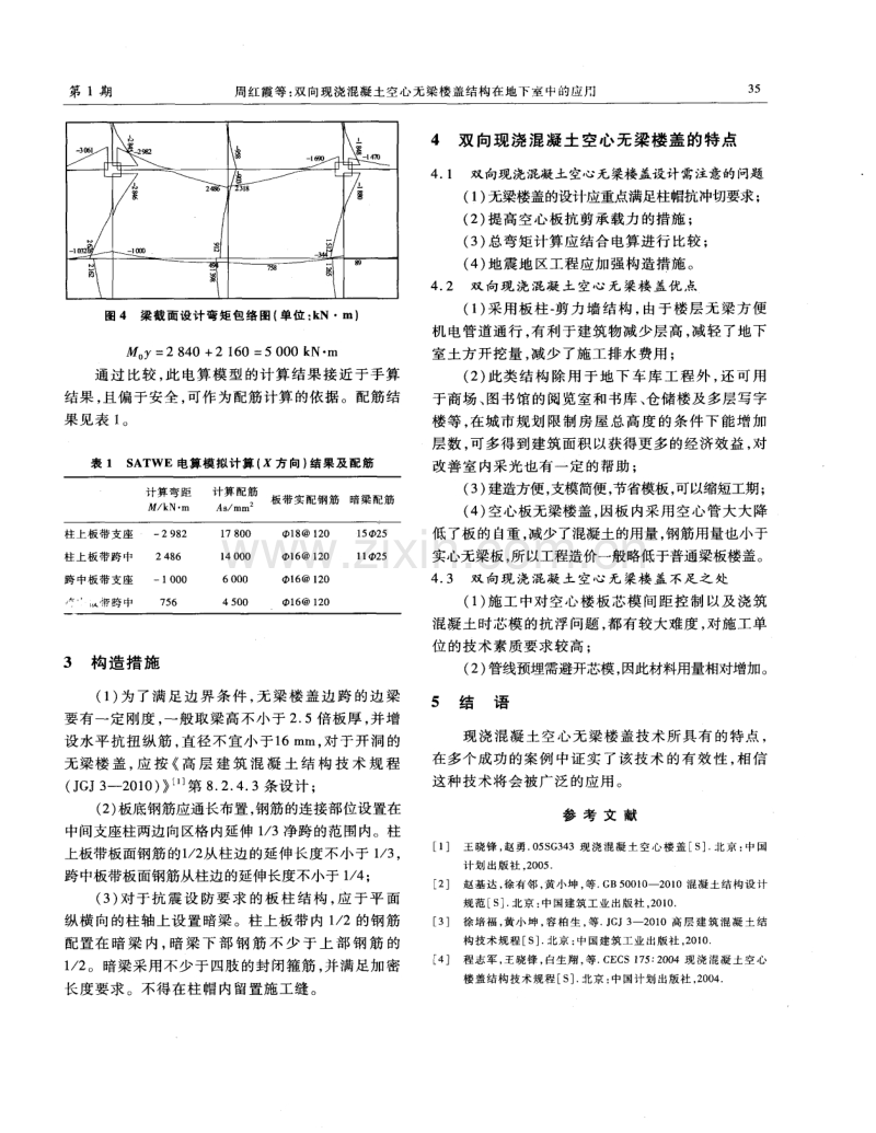 双向现浇混凝土空心无梁楼盖结构在地下室中的应用.pdf_第3页