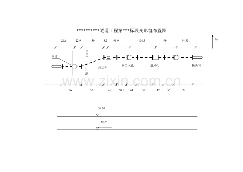 电力隧道变形缝布置.doc_第1页