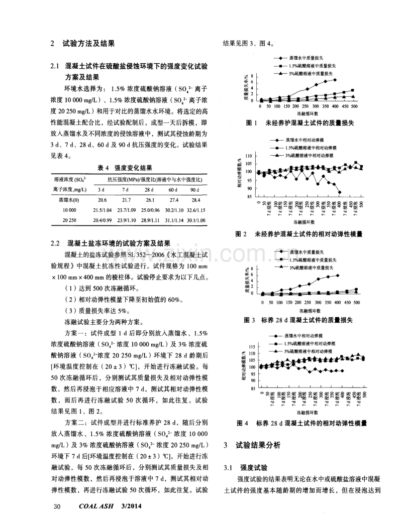 混凝土在硫酸盐侵蚀及冻融环境下的耐久性试验研究.pdf_第2页