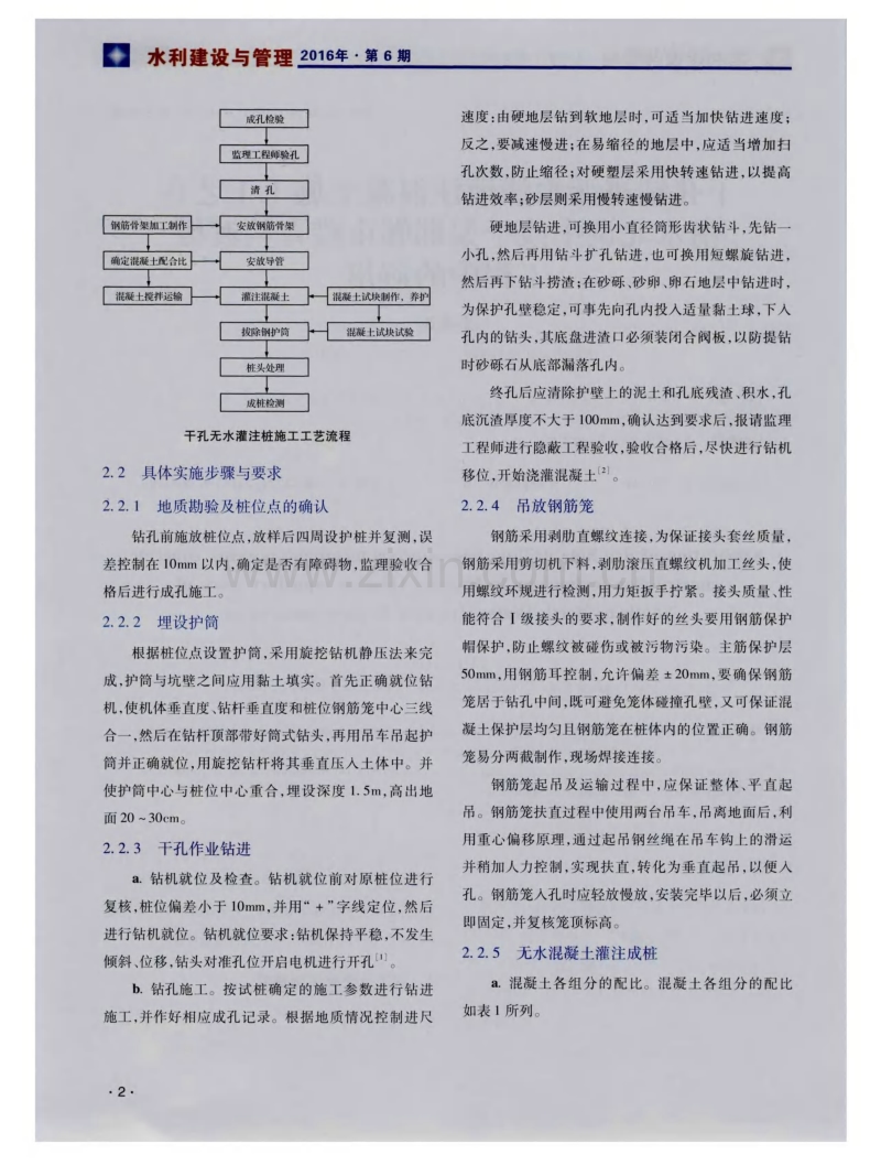 干孔钻进无水法灌注混凝土施工工艺在南水北调中线干渠邯郸市段青兰渡槽工程中的应用.pdf_第2页