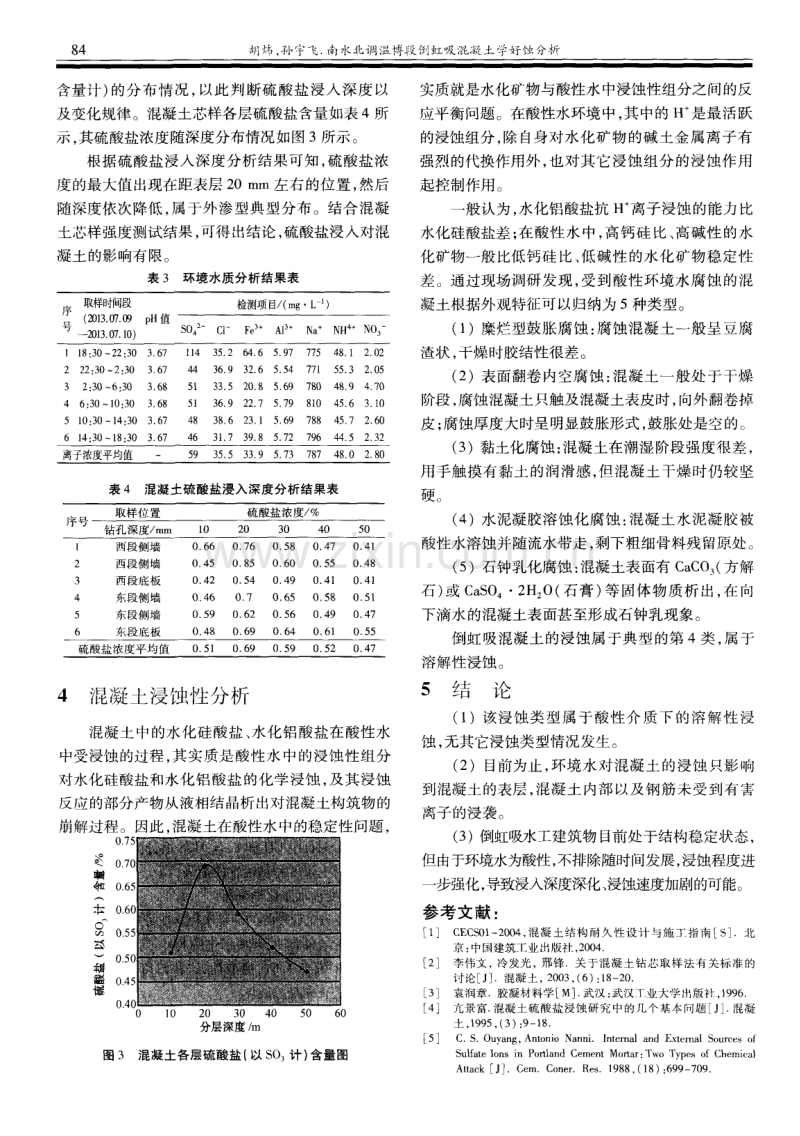 南水北调温博段倒虹吸混凝土浸蚀分析.pdf_第3页