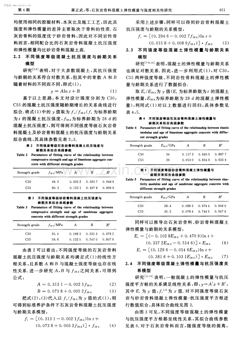 石灰岩骨料混凝土弹性模量与强度相关性研究.pdf_第3页