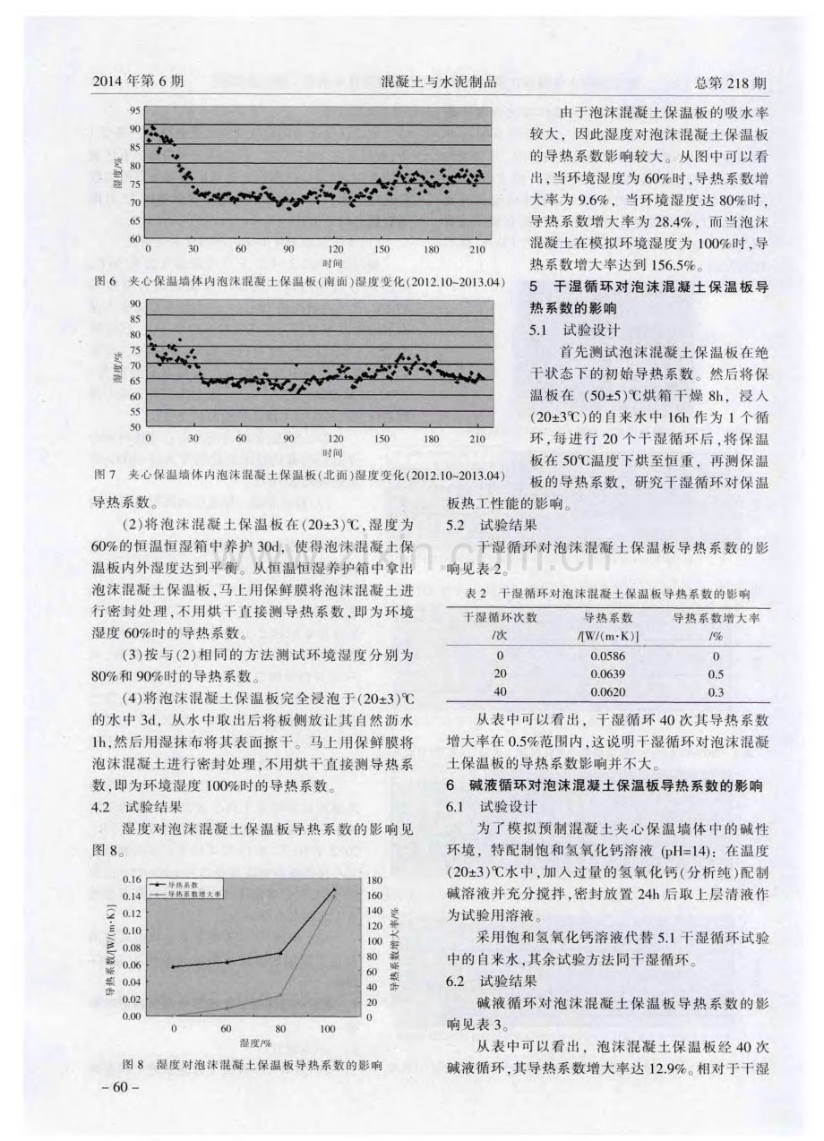 泡沫混凝土保温板在预制混凝土夹心保温墙体中的热工耐久性研究.pdf_第3页