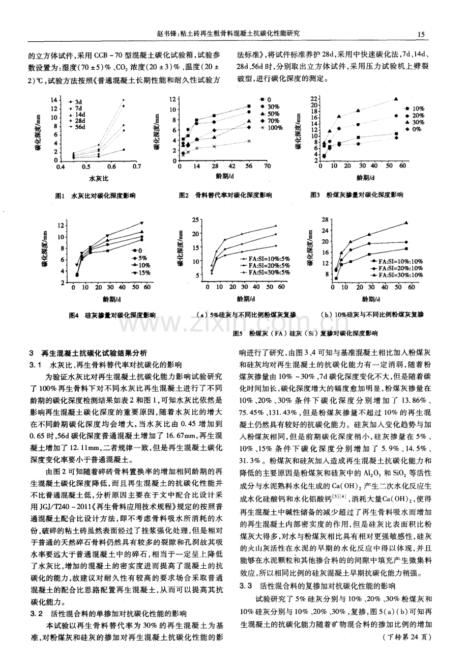 粘土砖再生粗骨料混凝土抗碳化性能研究.pdf_第2页