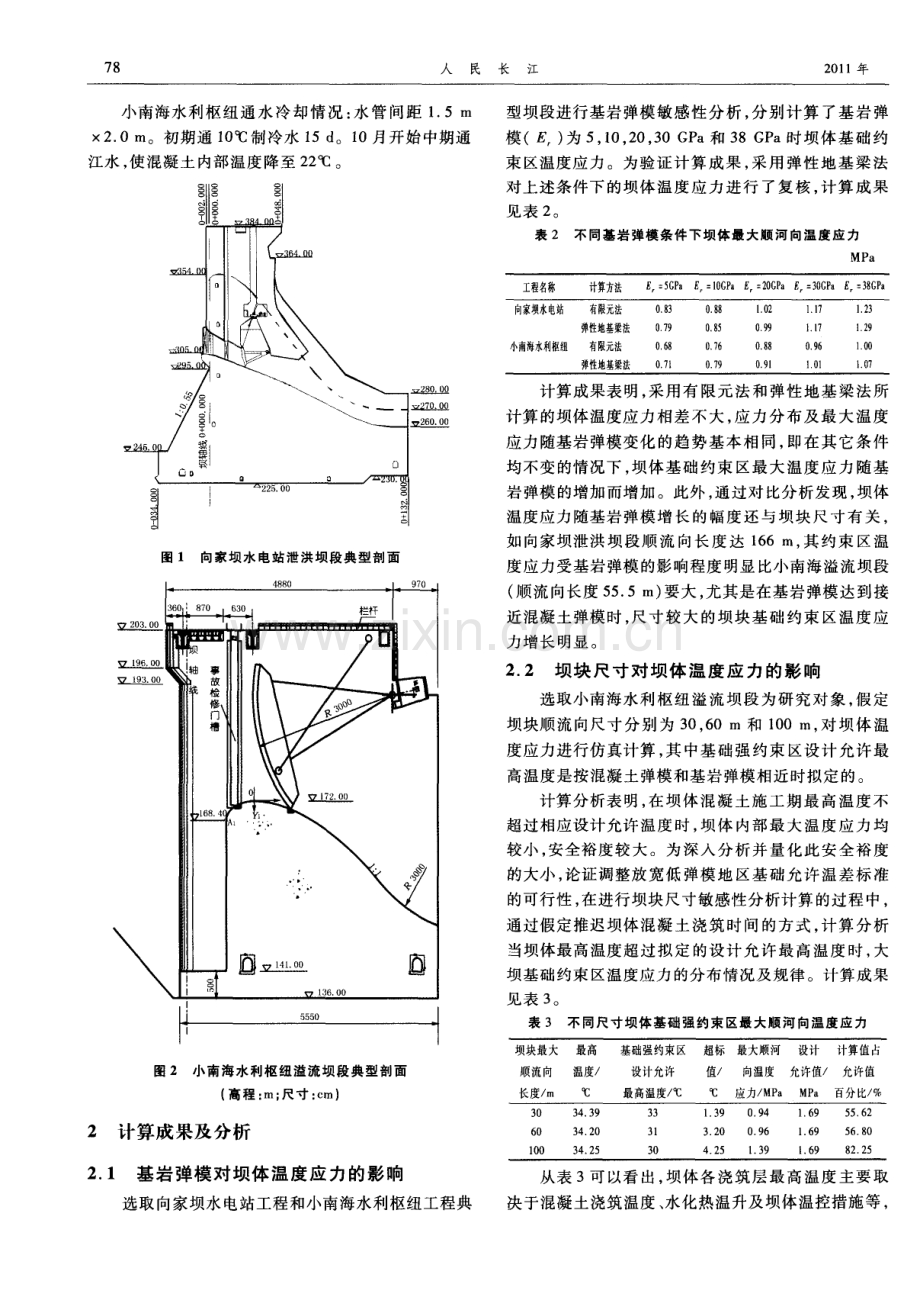 低弹模地基大体积混凝土施工期温度应力分析.pdf_第2页