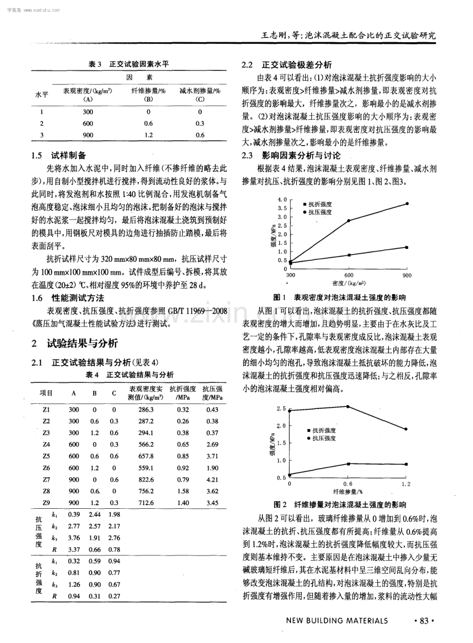 泡沫混凝土配合比的正交试验研究.pdf_第2页