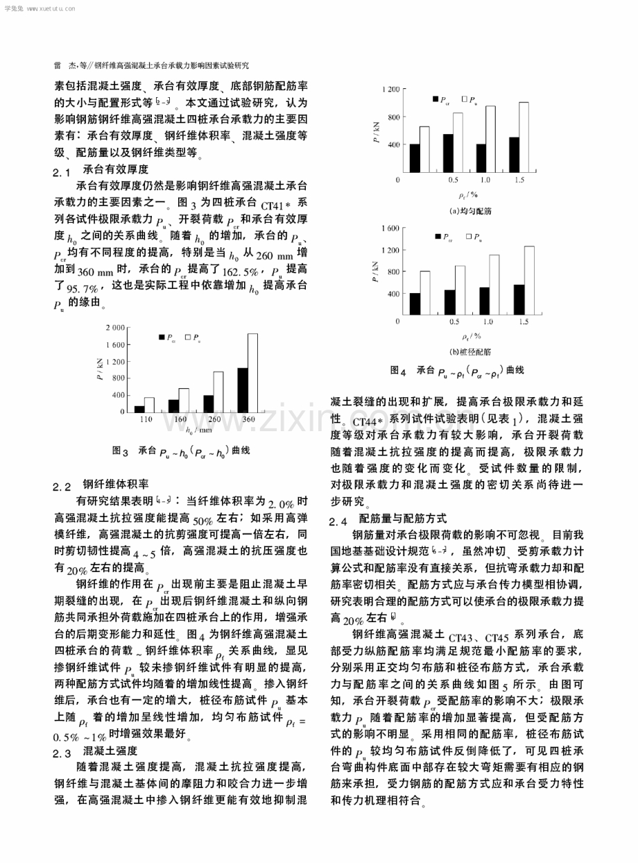 钢纤维高强混凝土承台承载力影响因素试验研究.pdf_第3页