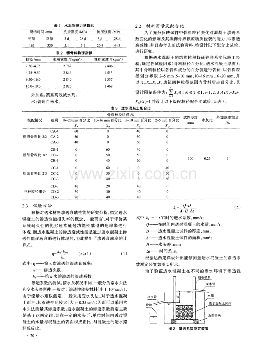 透水混凝土渗透衰减规律的试验研究.pdf_第2页