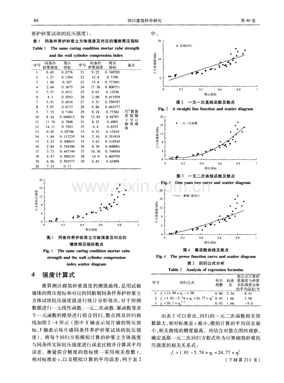 混凝土砖墙体特细砂水泥砂浆筒压法检测抗压强度的试验研究.pdf_第3页