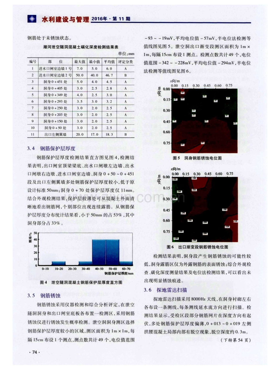 潮河泄空隧洞混凝土结构安全检测及评价.pdf_第3页