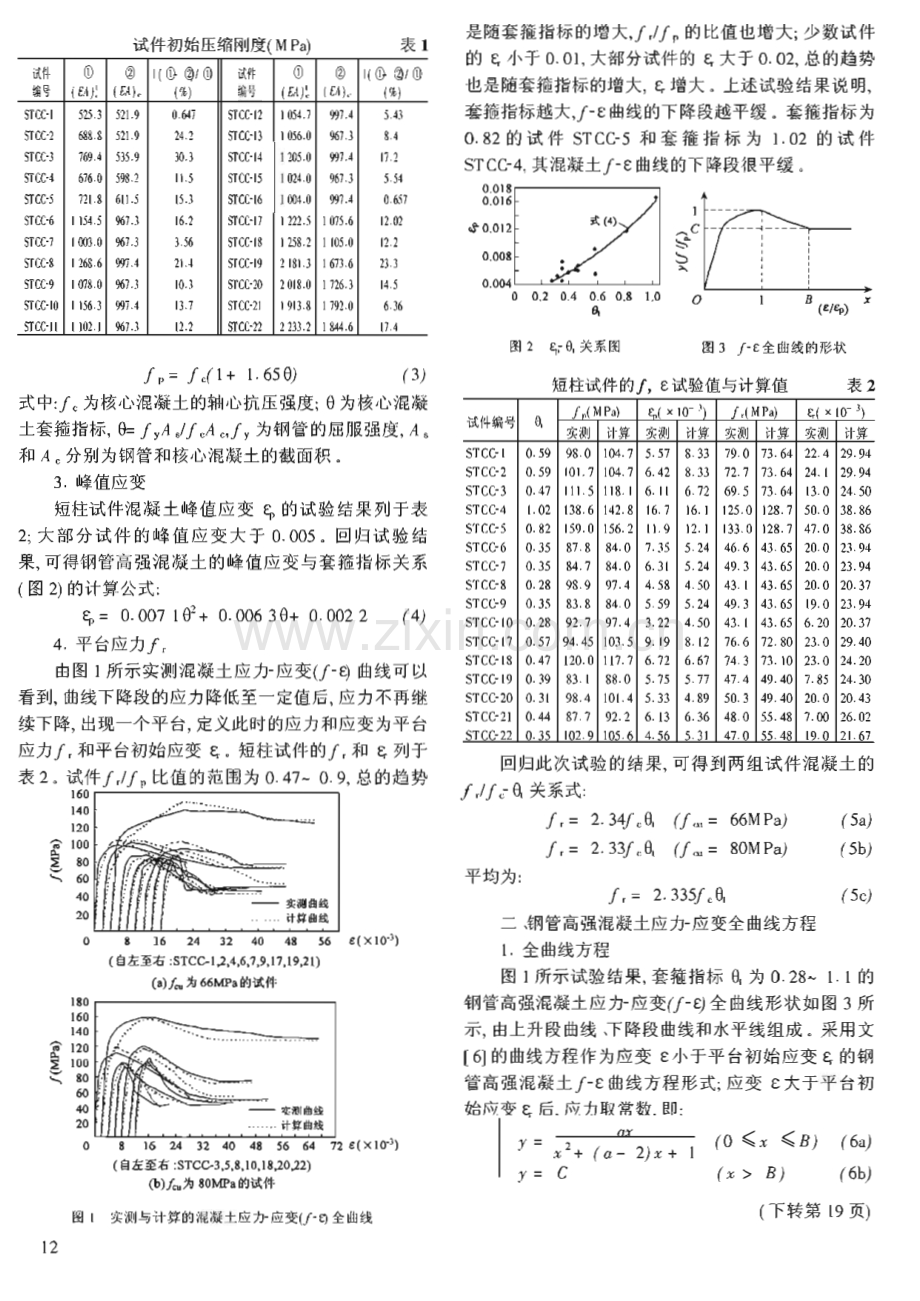 钢管高强混凝土应力-应变全曲线试验研究 .pdf_第2页