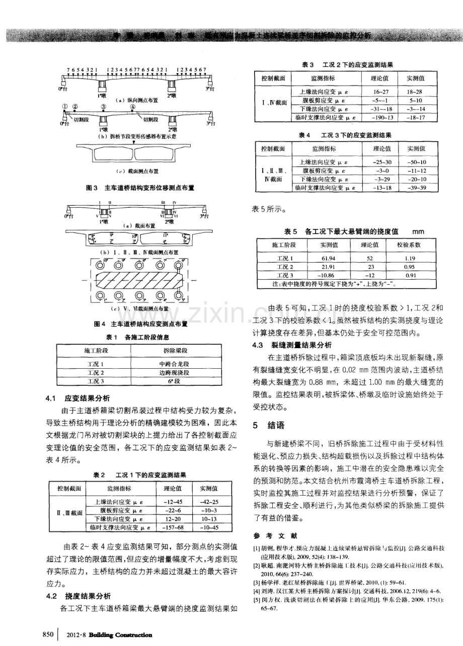 既有预应力混凝土连续梁桥逆序切割拆除的监控分析.pdf_第2页