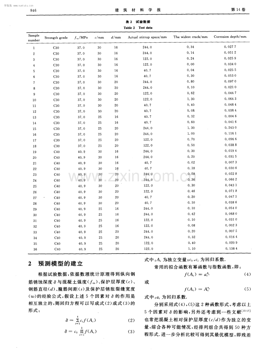 混凝土中钢筋锈蚀深度预测模型.pdf_第3页