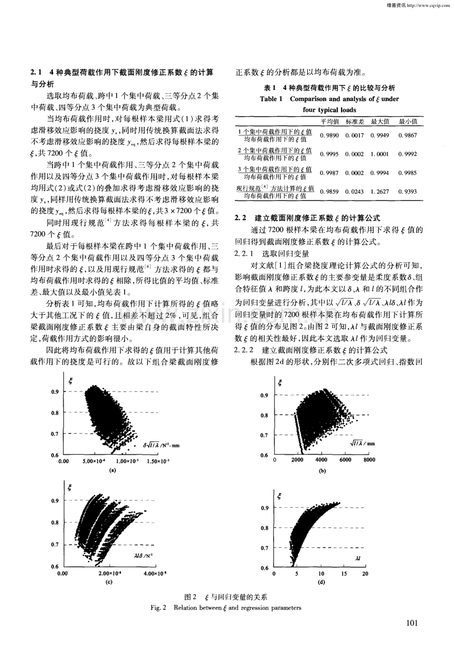 钢-混凝土组合梁挠度计算的修正换算截面法.pdf_第3页