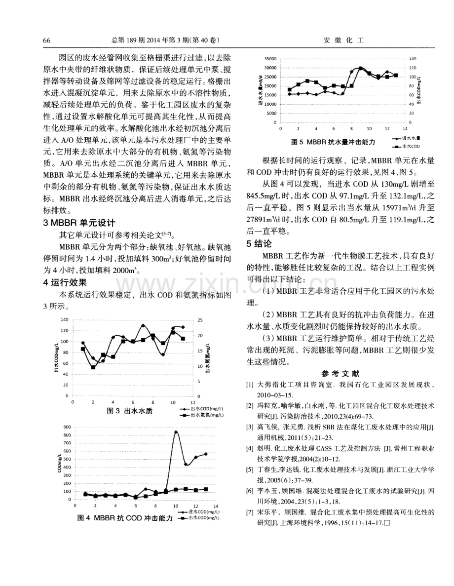 移动床生物膜反应器在化工园区污水处理中的应用.pdf_第2页