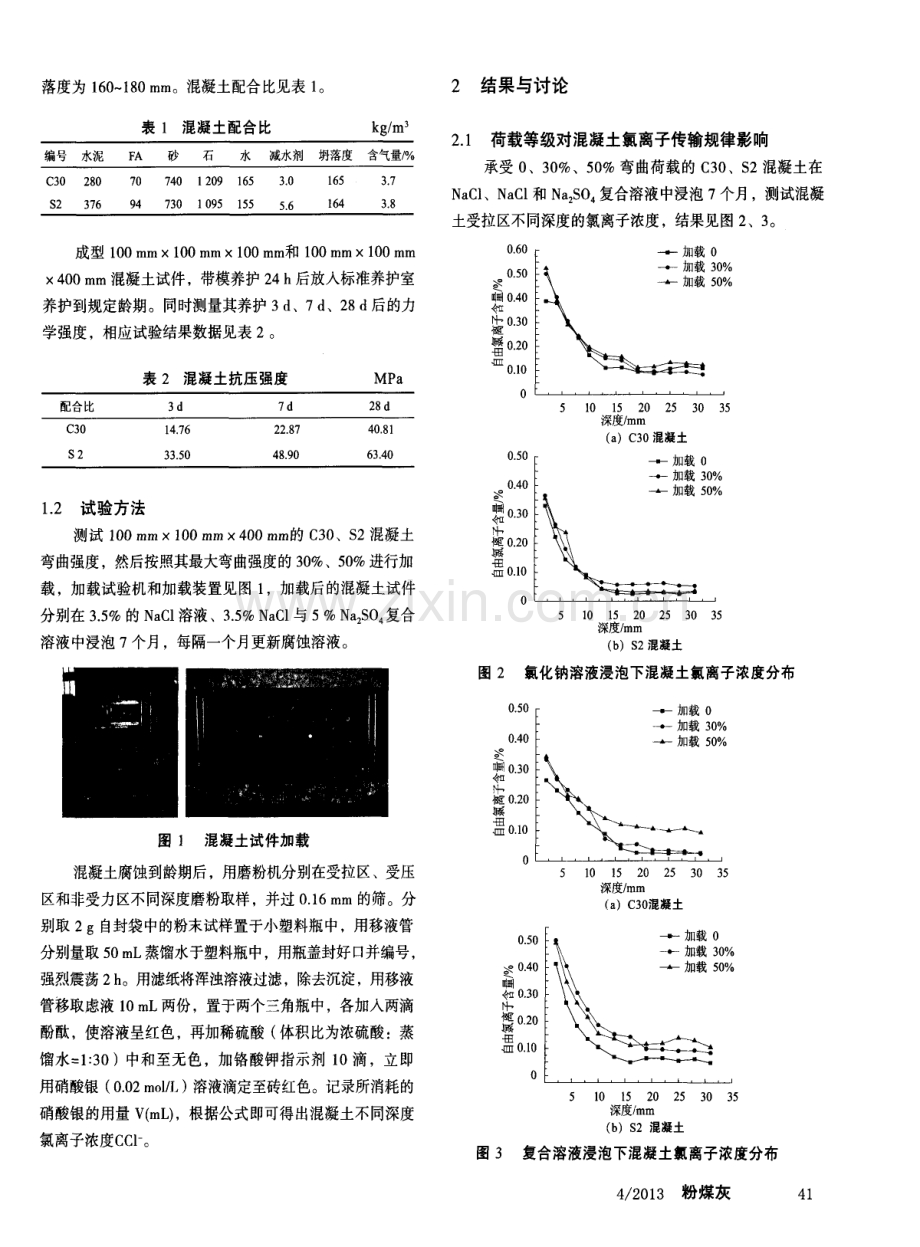 荷载作用下引气混凝土氯离子传输规律研究.pdf_第2页