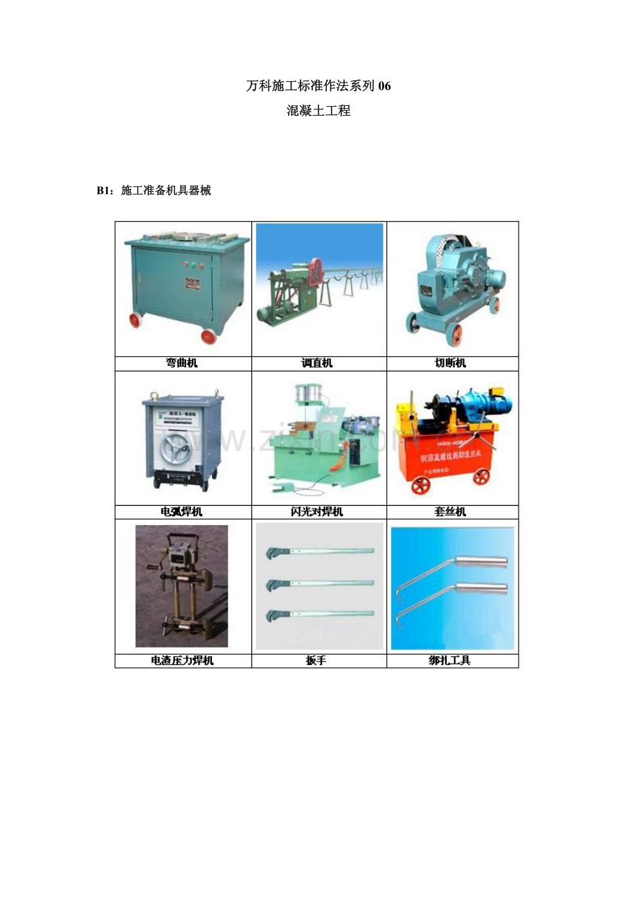 万科施工标准作法系列06 混凝土工程.pdf_第1页