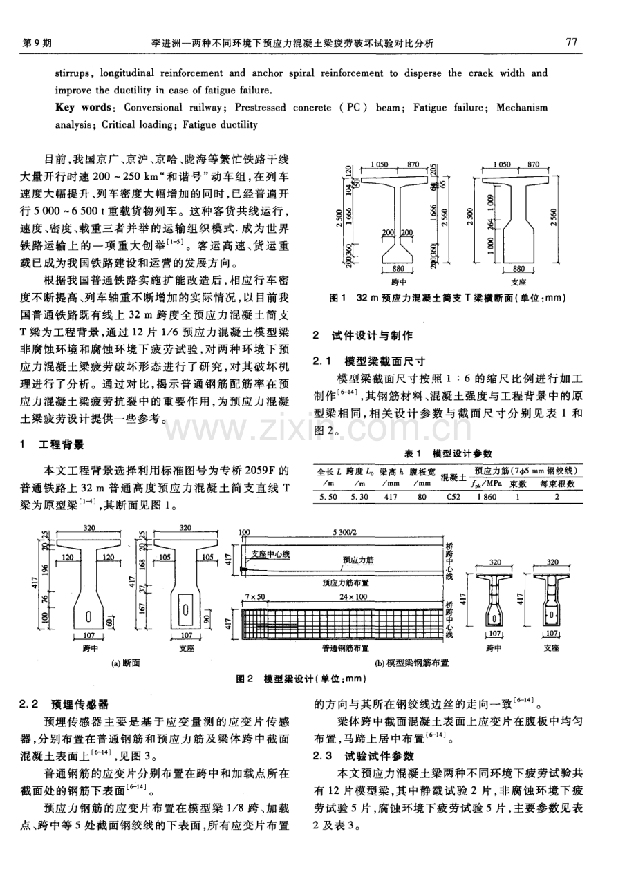 两种不同环境下预应力混凝土梁疲劳破坏试验对比分析.pdf_第2页