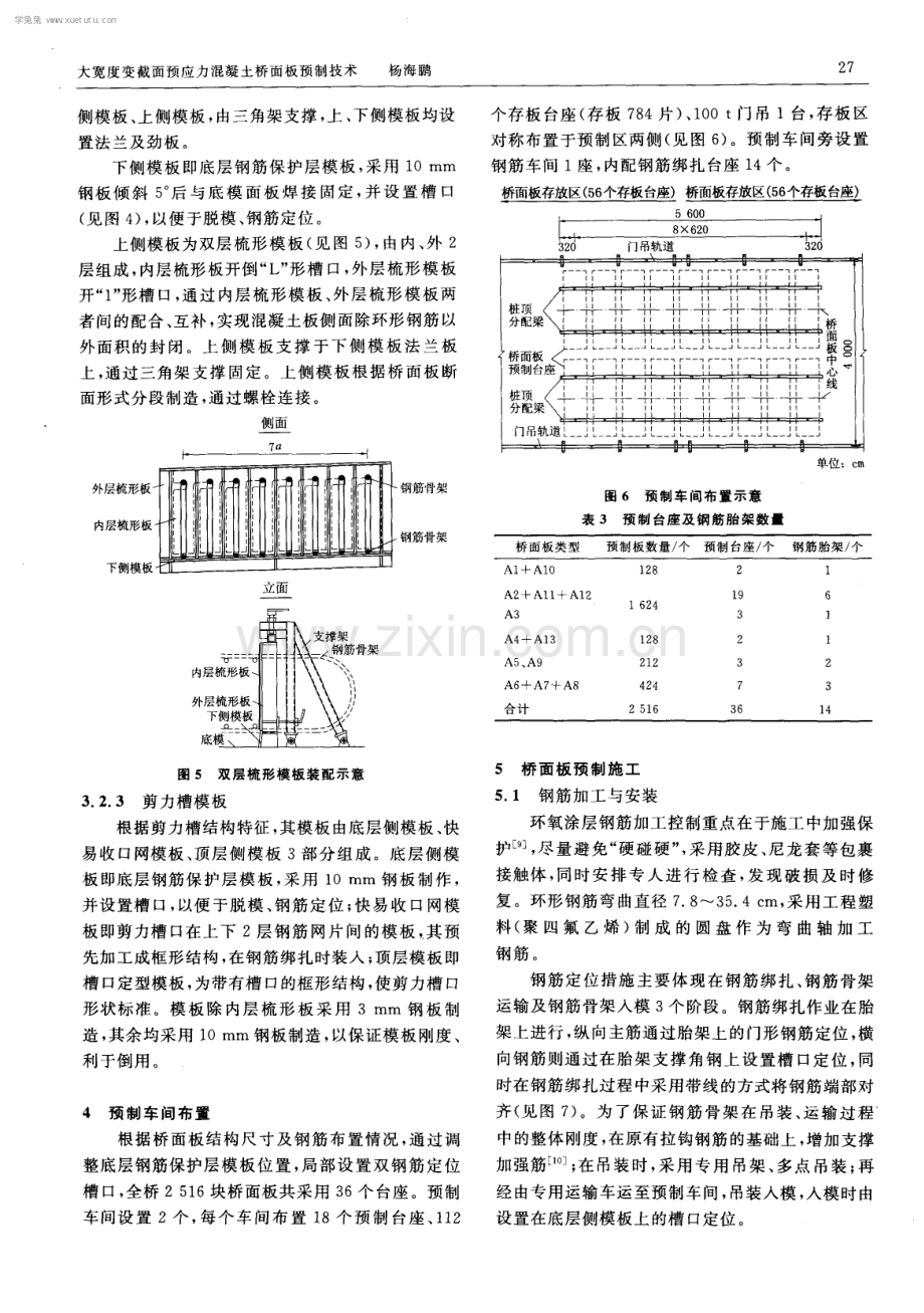 大宽度变截面预应力混凝土桥面板预制技术.pdf_第3页