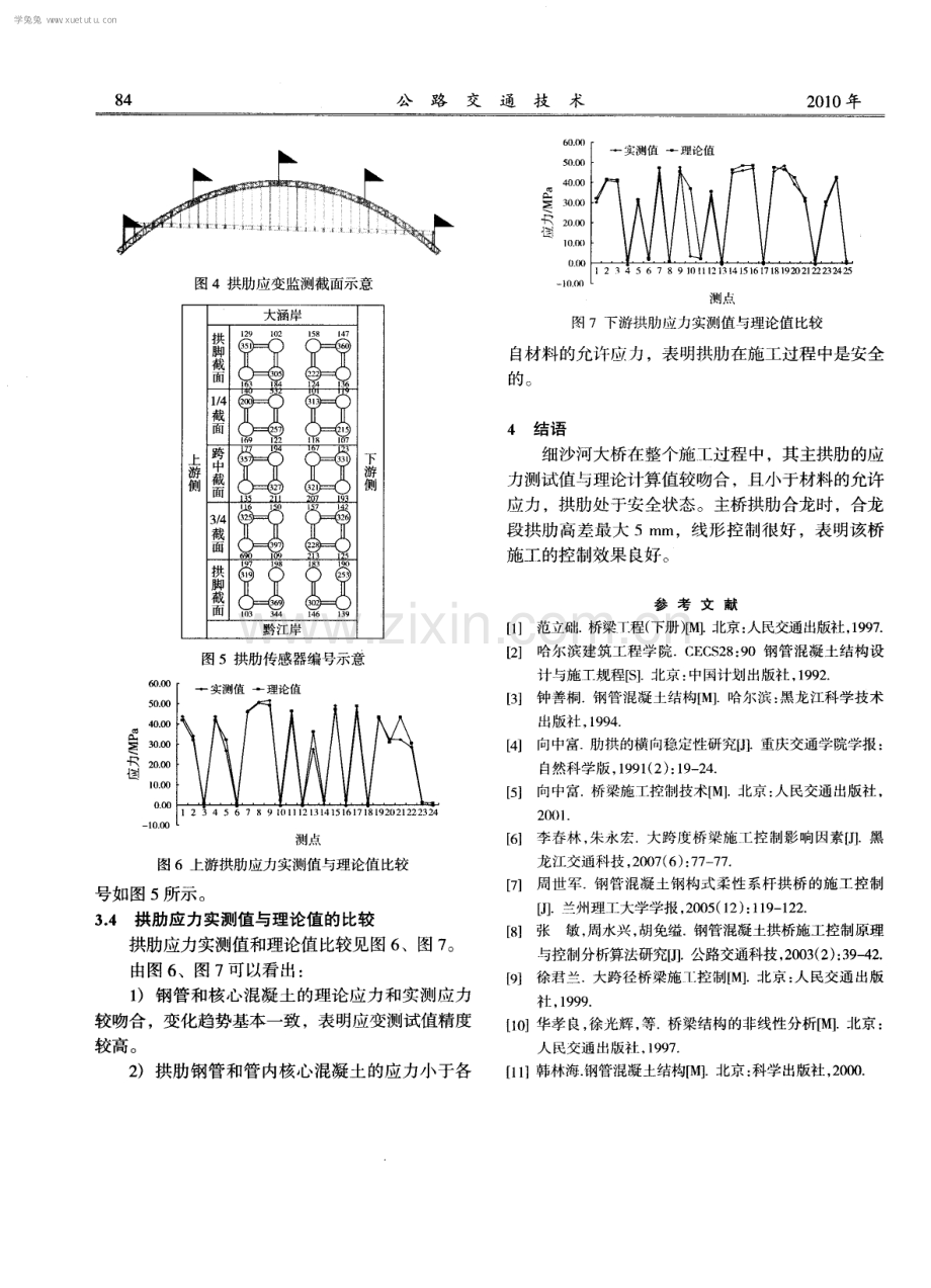 钢管混凝土拱桥主拱肋应力施工控制.pdf_第3页