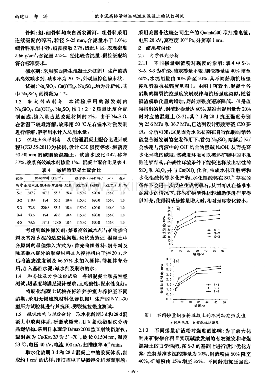 低水泥高掺量钢渣碱激发混凝土的试验研究.pdf_第2页