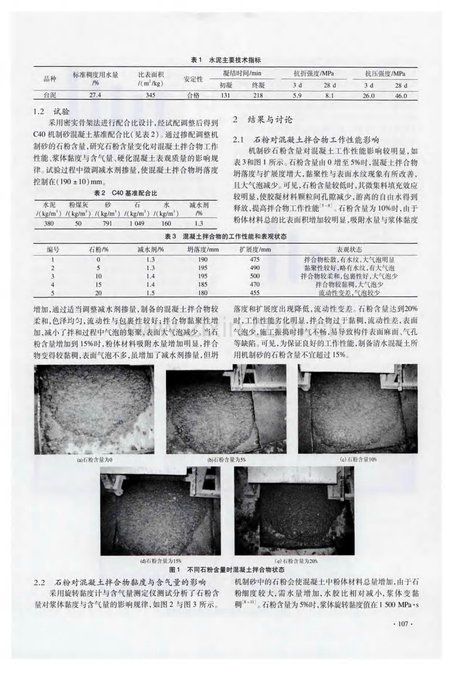 石粉含量对机制砂清水混凝土表观质量的影响.pdf_第2页