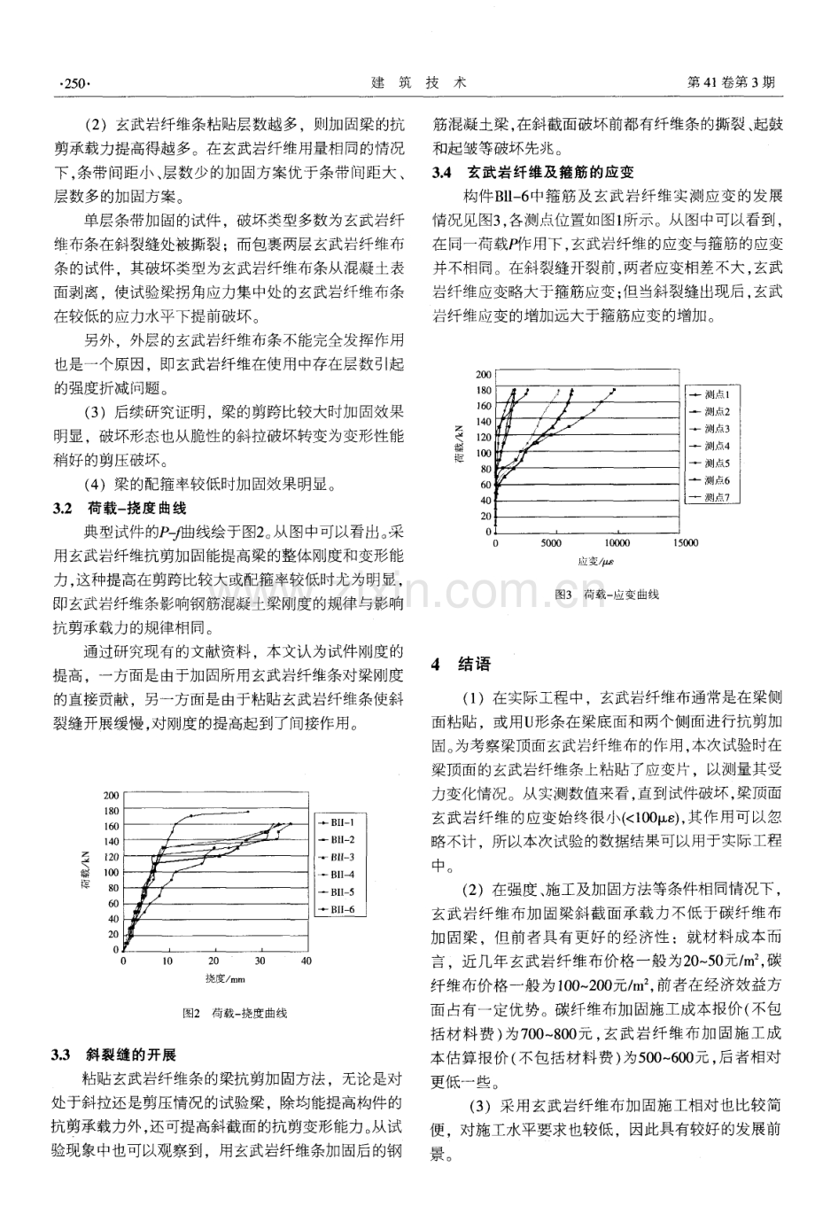 玄武岩纤维布加固钢筋混凝土梁抗剪承载力试验研究.pdf_第3页