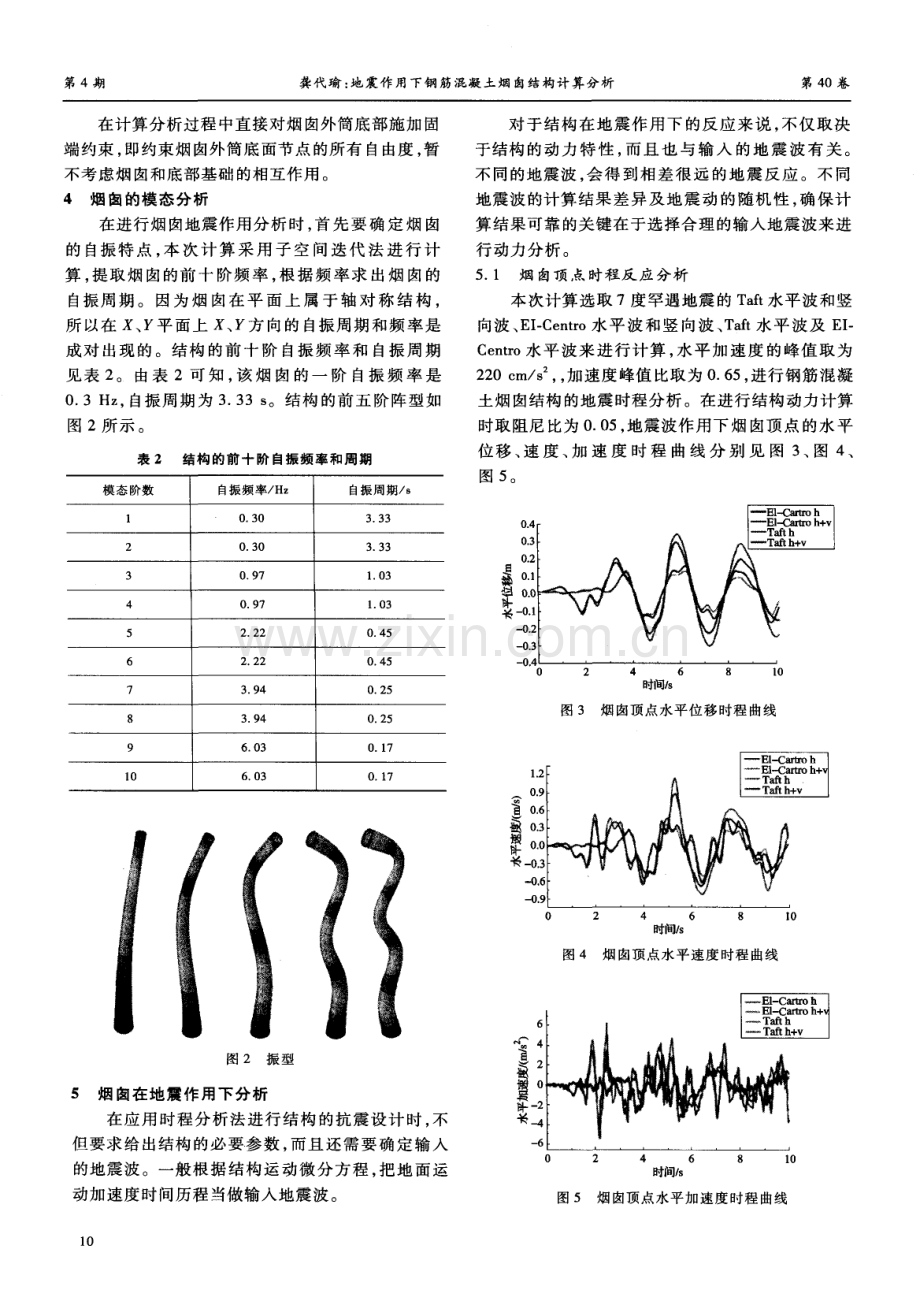 地震作用下钢筋混凝土烟囱结构计算分析.pdf_第2页