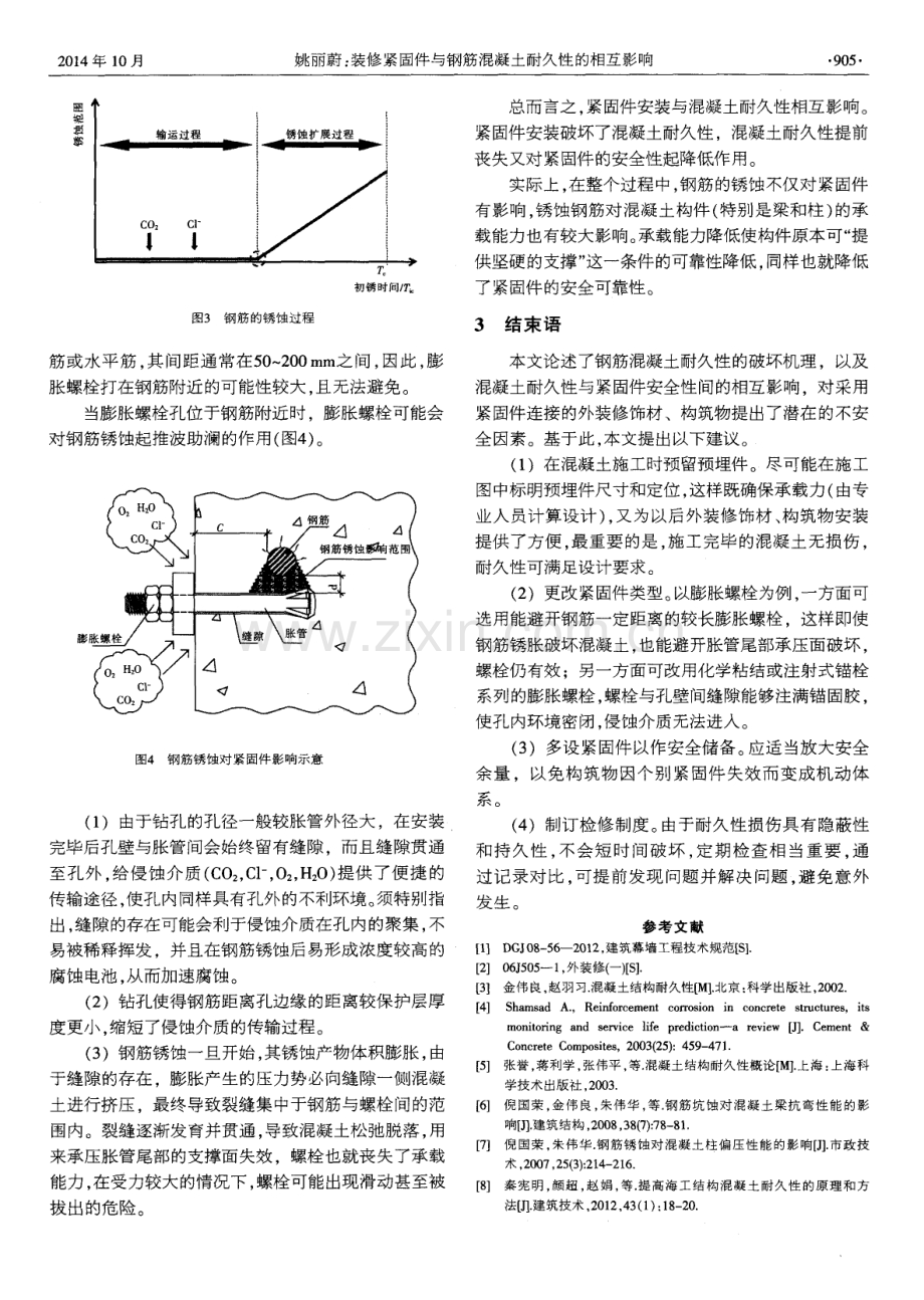 装修紧固件与钢筋混凝土耐久性的相互影响.pdf_第2页