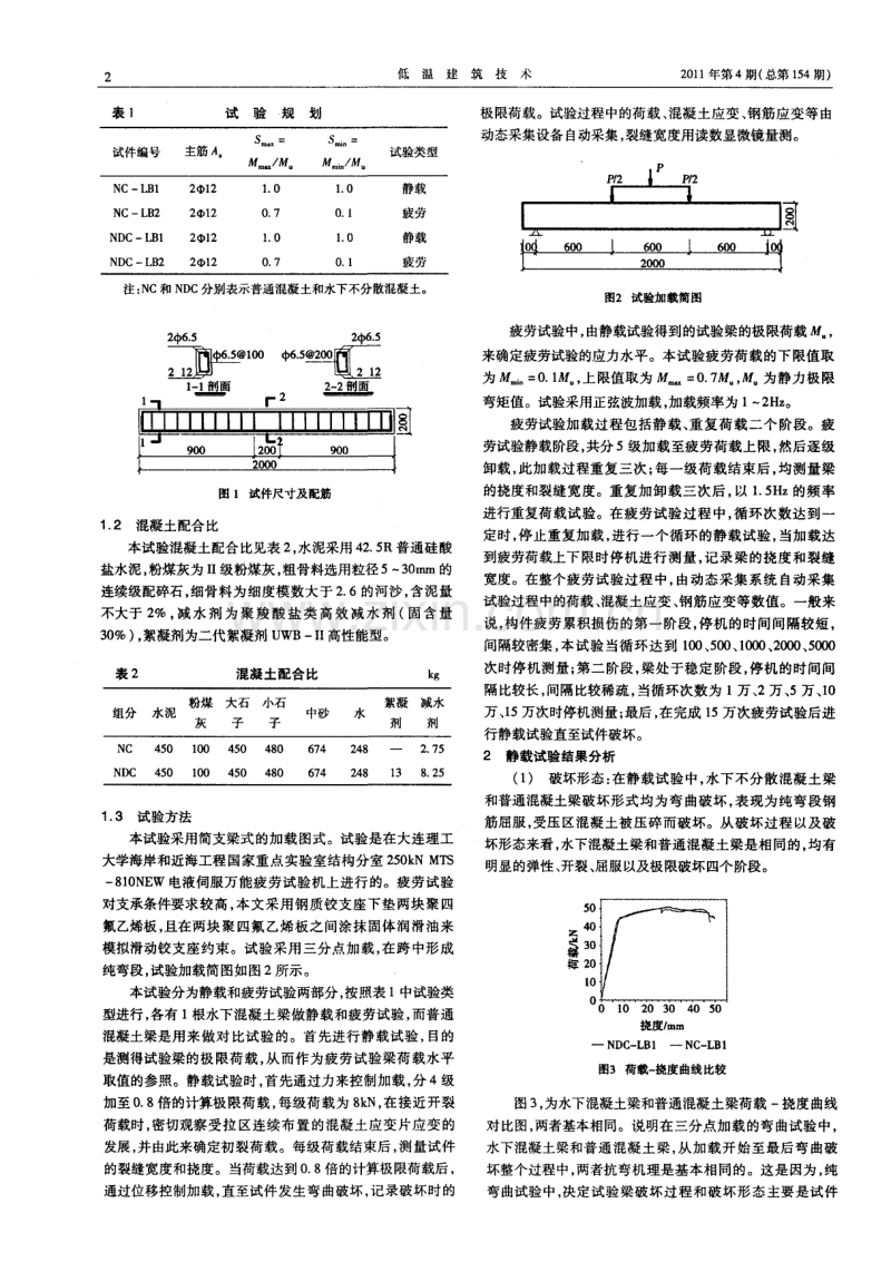 水下混凝土梁静力和疲劳性能试验研究.pdf_第2页