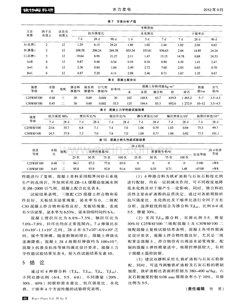 糯扎渡水电站混凝土掺合料优选试验.pdf_第3页