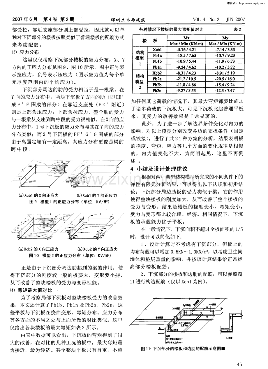 现浇混凝土局部下沉楼板的有限元分析与设计处理.pdf_第3页