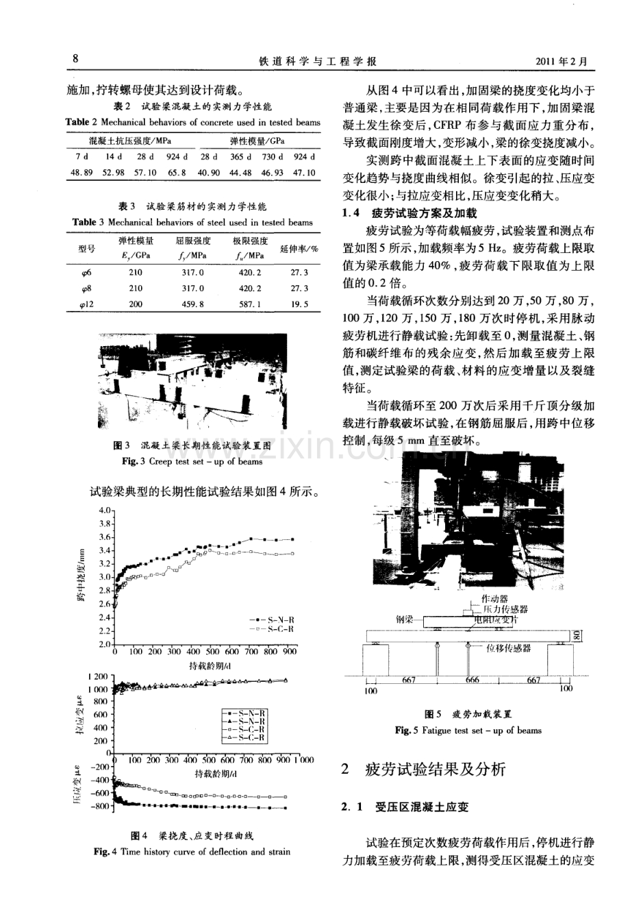 碳纤维布加固钢筋混凝土梁徐变后的疲劳性能研究.pdf_第3页