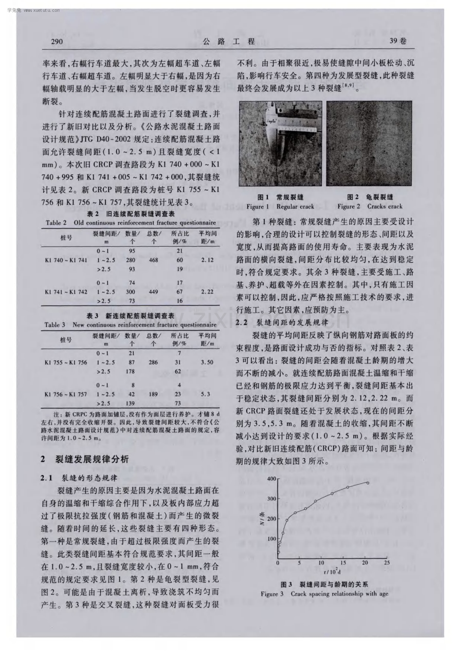 连续配筋混凝土路面裂缝发展规律浅析.pdf_第2页