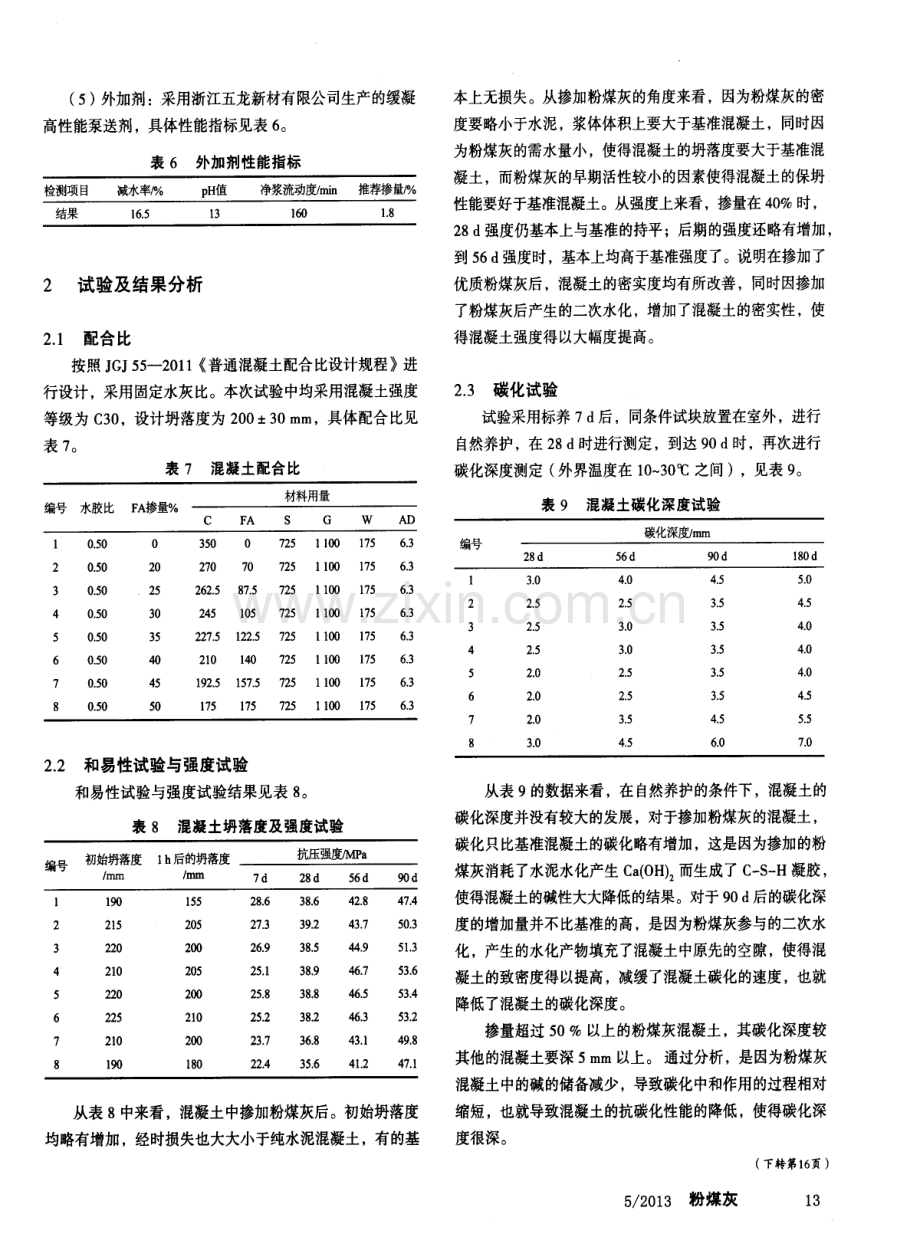 大掺量粉煤灰混凝土的应用研究.pdf_第2页