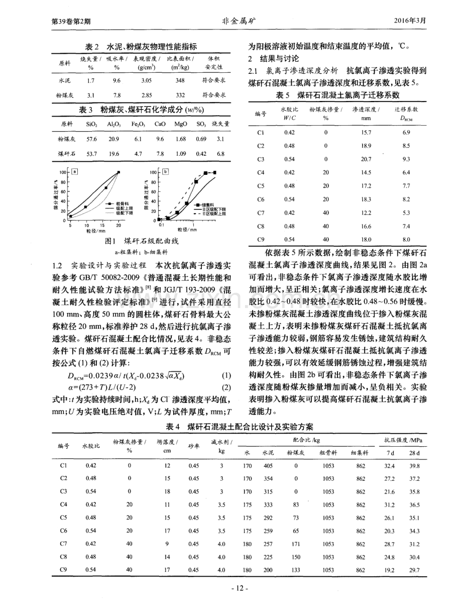 煤矸石混凝土抗氯离子渗透实验研究.pdf_第2页