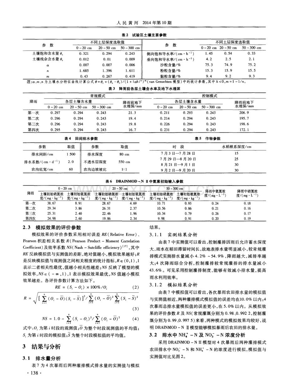 DRAINMOD-NⅡ模拟暴雨后稻田排水及氮素变化.pdf_第3页