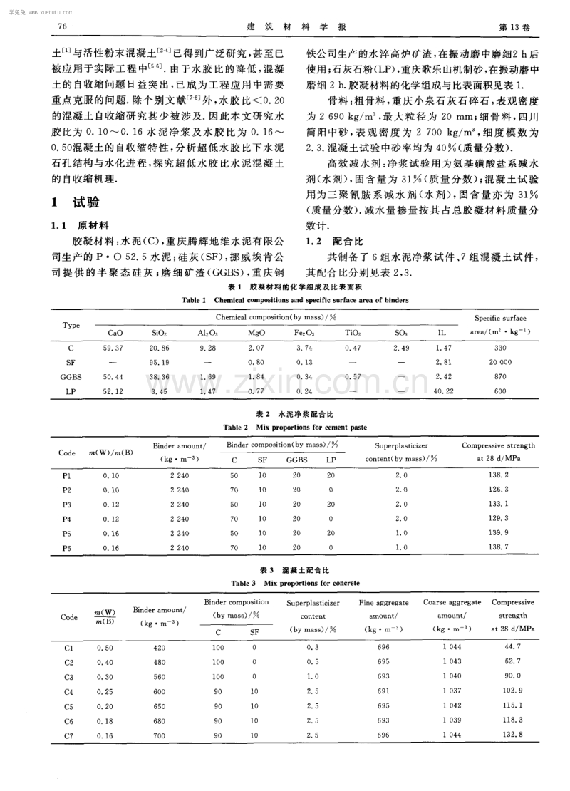 超低水胶比水泥混凝土的自收缩特性及其机理.pdf_第2页