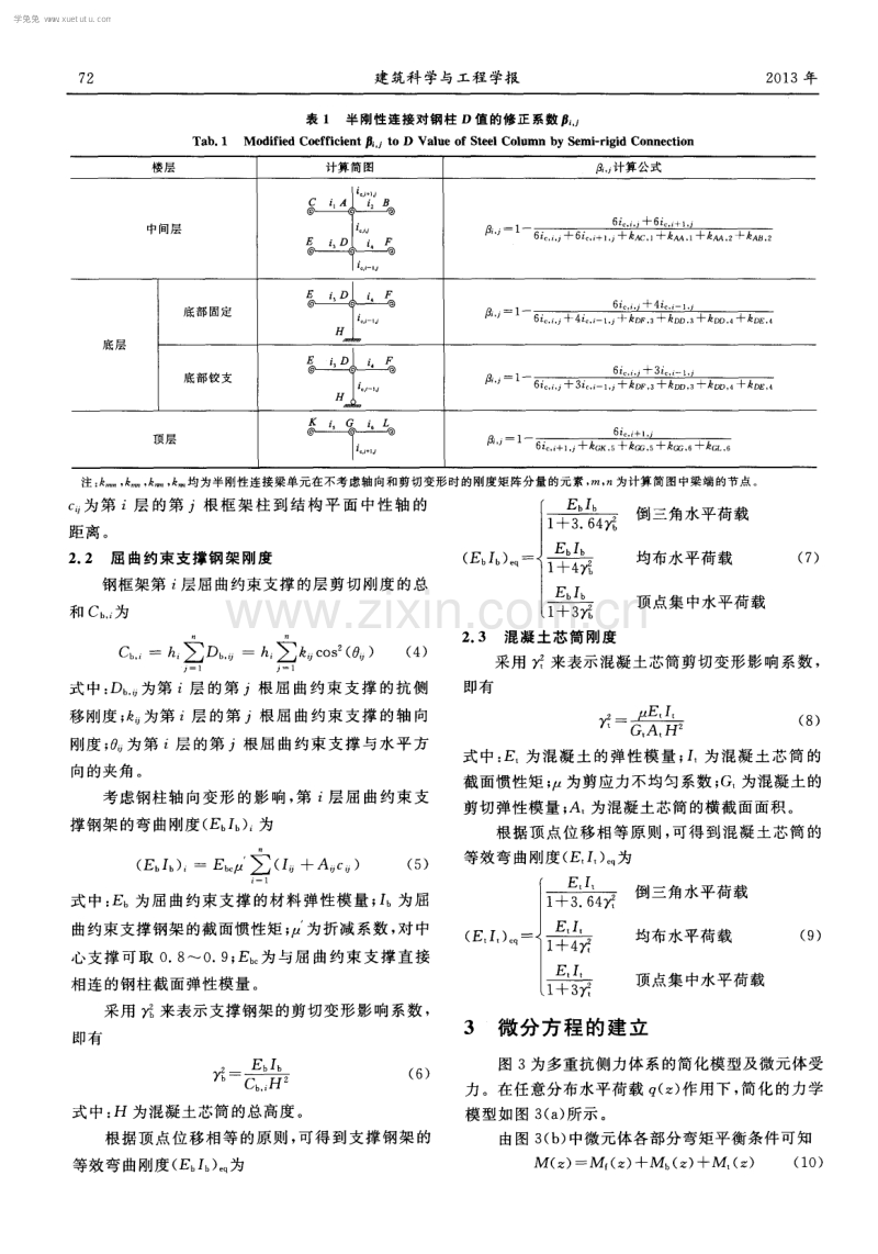 水平荷载作用下新型钢-混凝土混合结构简化计算方法.pdf_第3页