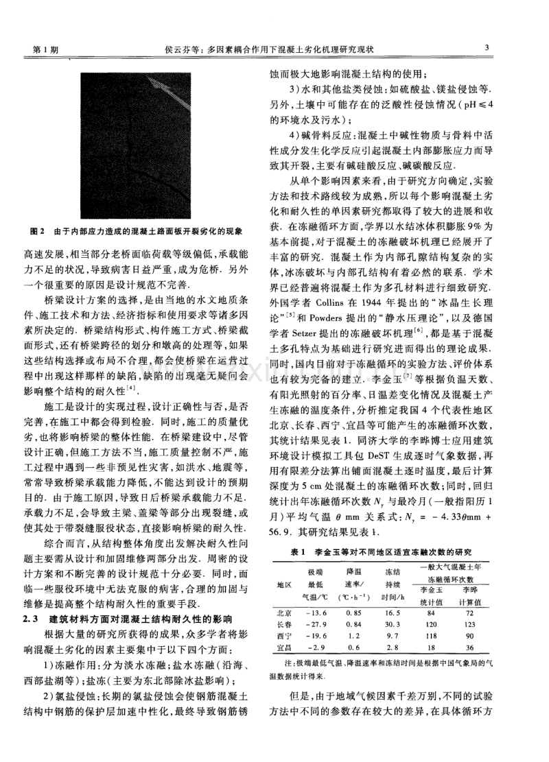 多因素耦合作用下混凝土劣化机理研究现状.pdf_第3页