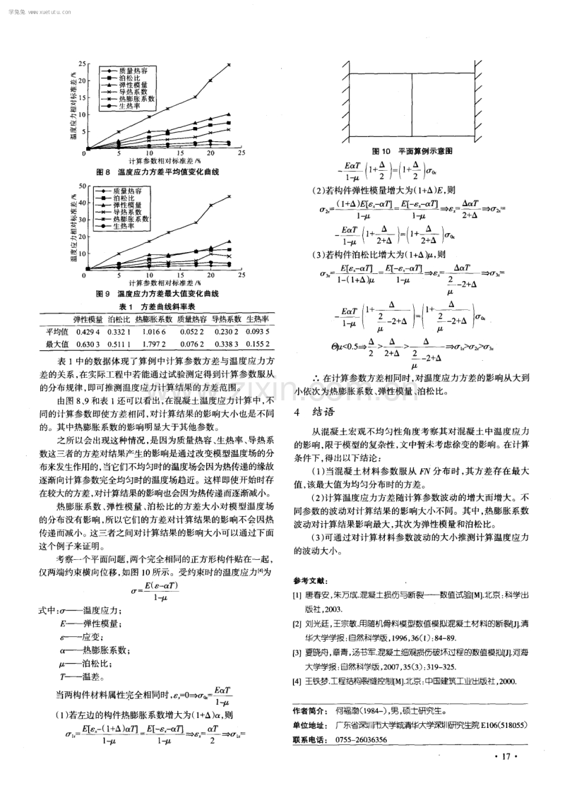 材料参数波动对混凝土温度应力计算的影响.pdf_第3页