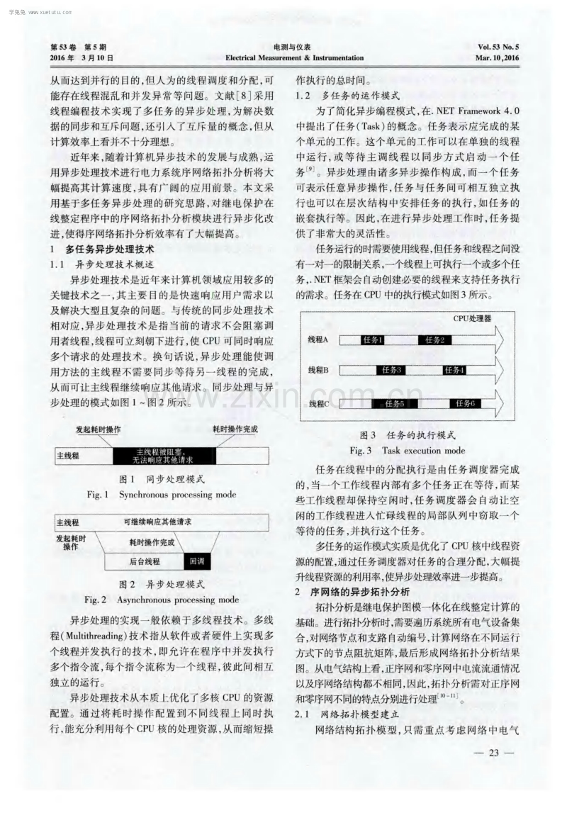 基于多任务异步处理的电力系统序网络拓扑分析.pdf_第2页