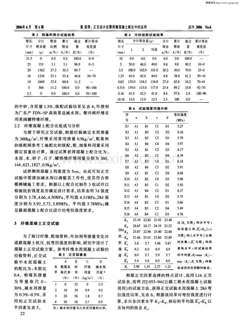 正交设计在聚丙烯混凝土配合比中的运用.pdf_第2页