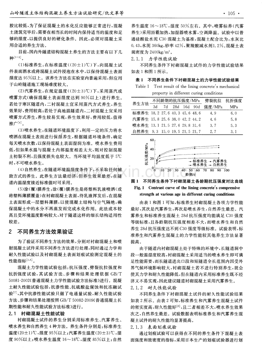 山岭隧道主体结构混凝土养生方法试验研究.pdf_第2页