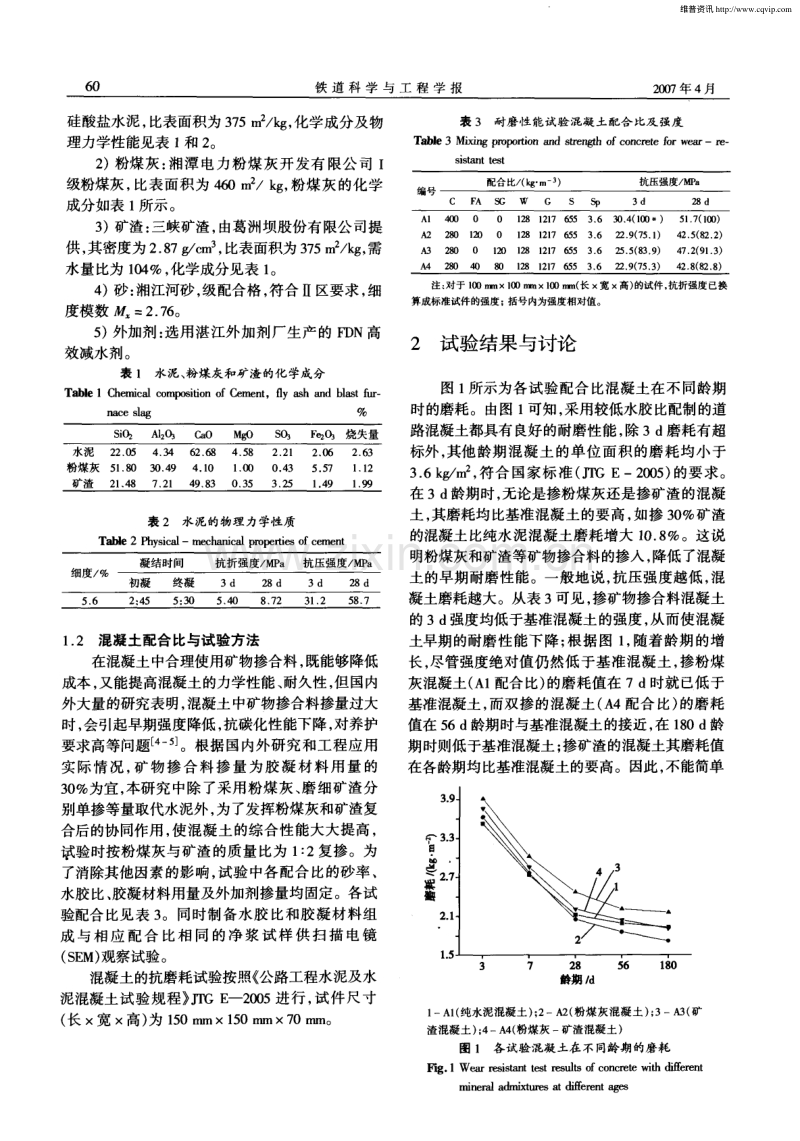 矿物掺合料对道路混凝土耐磨性的影响及机理.pdf_第2页