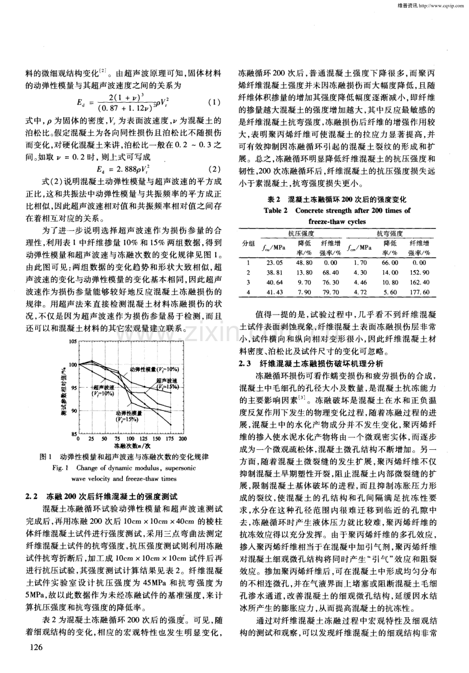 冻融循环作用下纤维混凝土的损伤模型研究.pdf_第3页