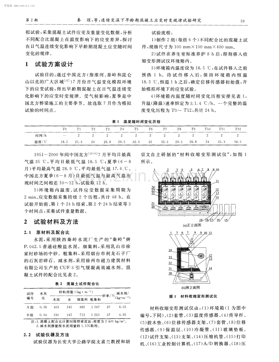 连续变温下早龄期混凝土应变时变规律试验研究.pdf_第2页