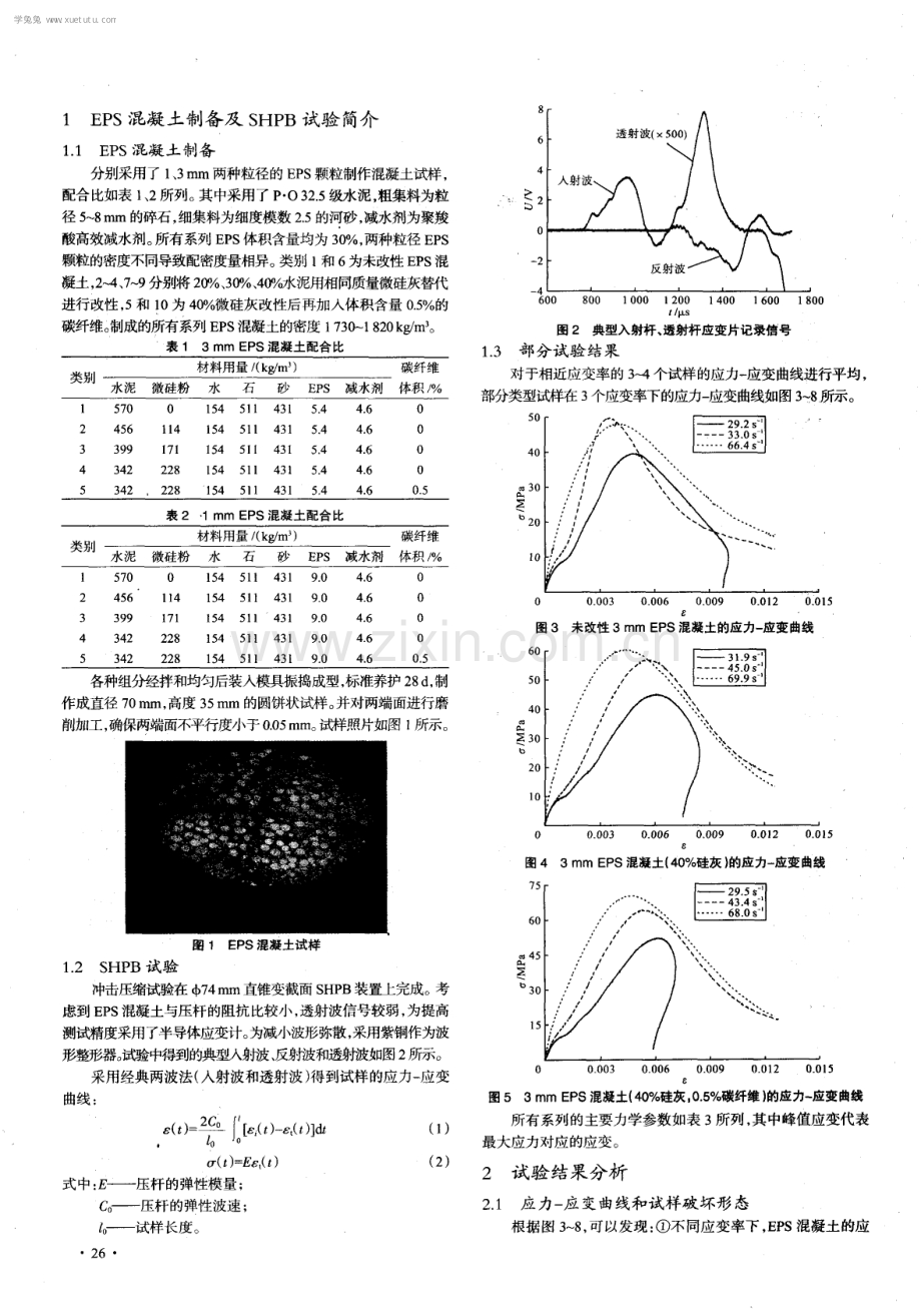 改性EPS混凝土的动态力学行为.pdf_第2页