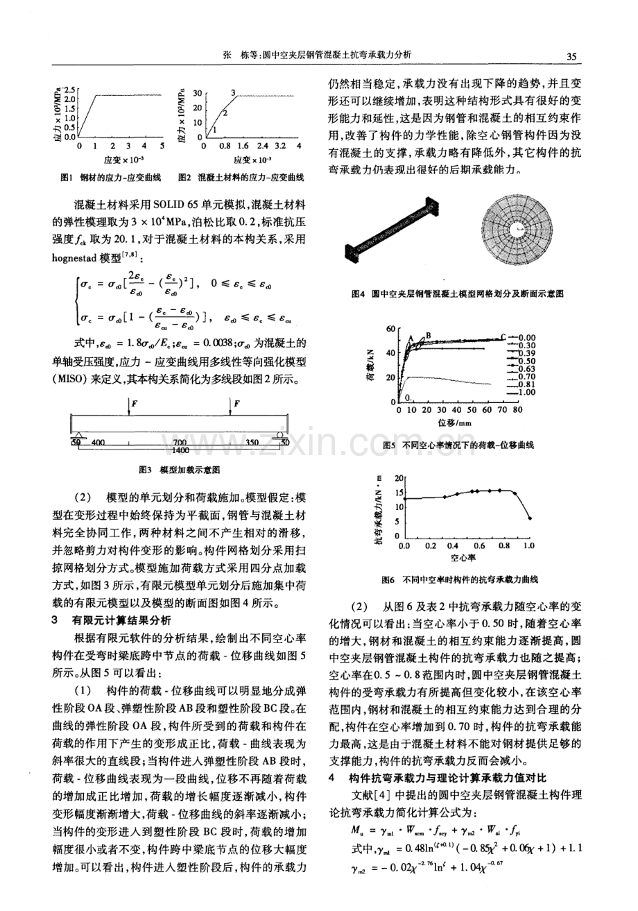 圆中空夹层钢管混凝土抗弯承载力分析.pdf_第2页