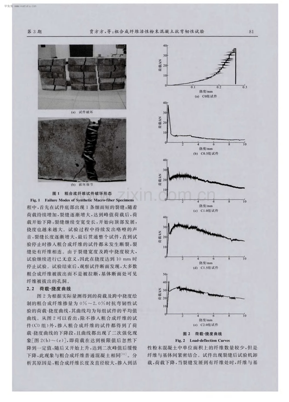 粗合成纤维活性粉末混凝土抗弯韧性试验.pdf_第3页